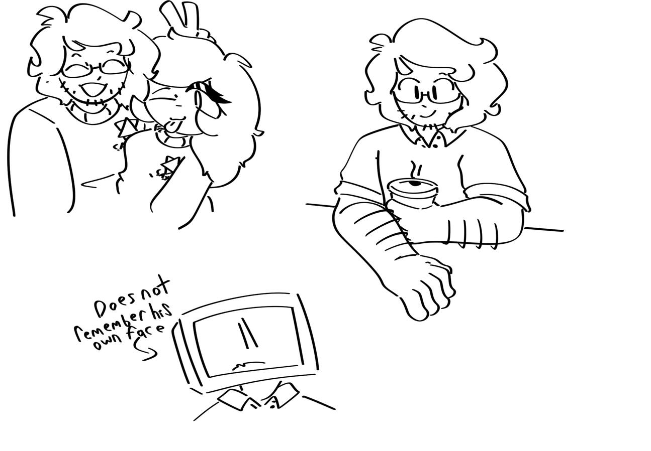 Caroline and Tom doodles. Date: Apr 5th, 2026