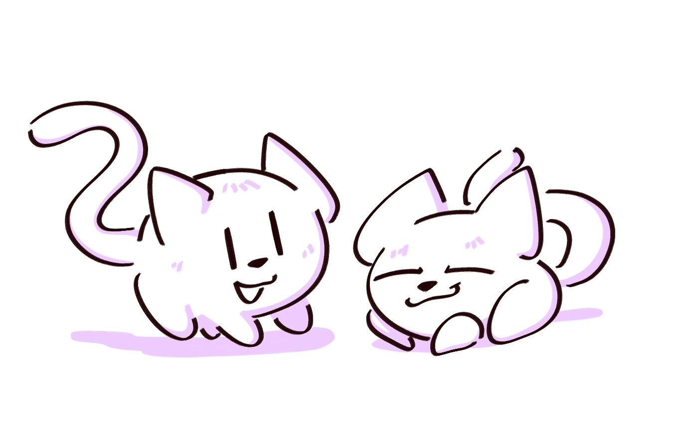 Some cats I doodled. Date: Jan 6th, 2026
